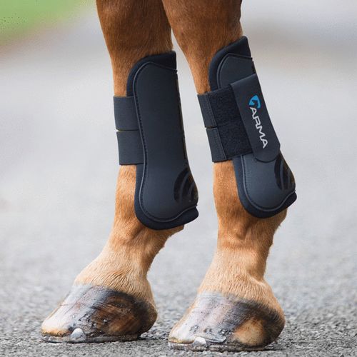 Shires ARMA Tendon Boots - Black/Grey