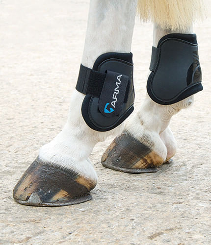 Shires ARMA Fetlock Boots - Black/Green
