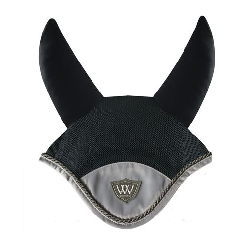 Woof Wear Vision Ergonomic Ear Net - Black/Brushed Steel