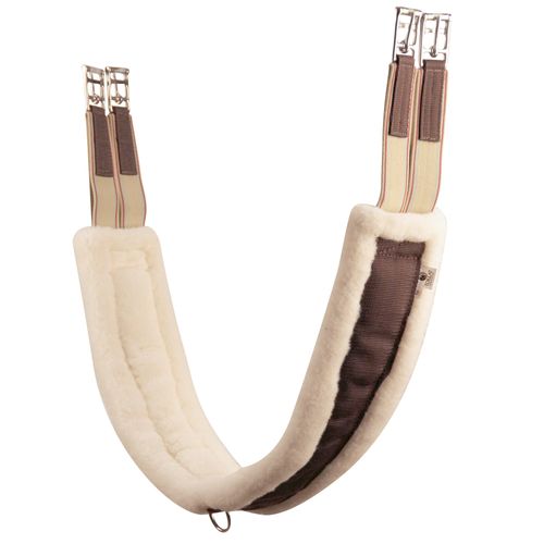 T3 FlexForm WoolBack Girth - Brown/Natural
