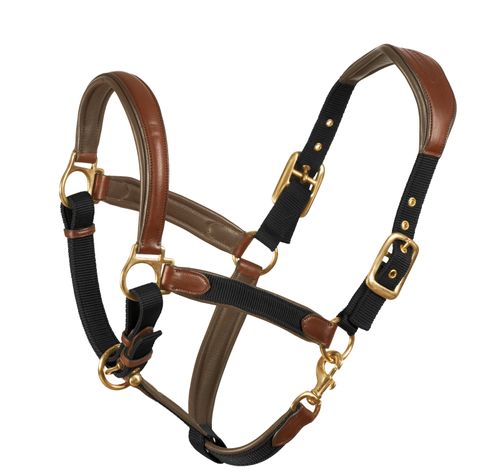 Ovation Luxor Cushion-Flex Halter - Brown/Black