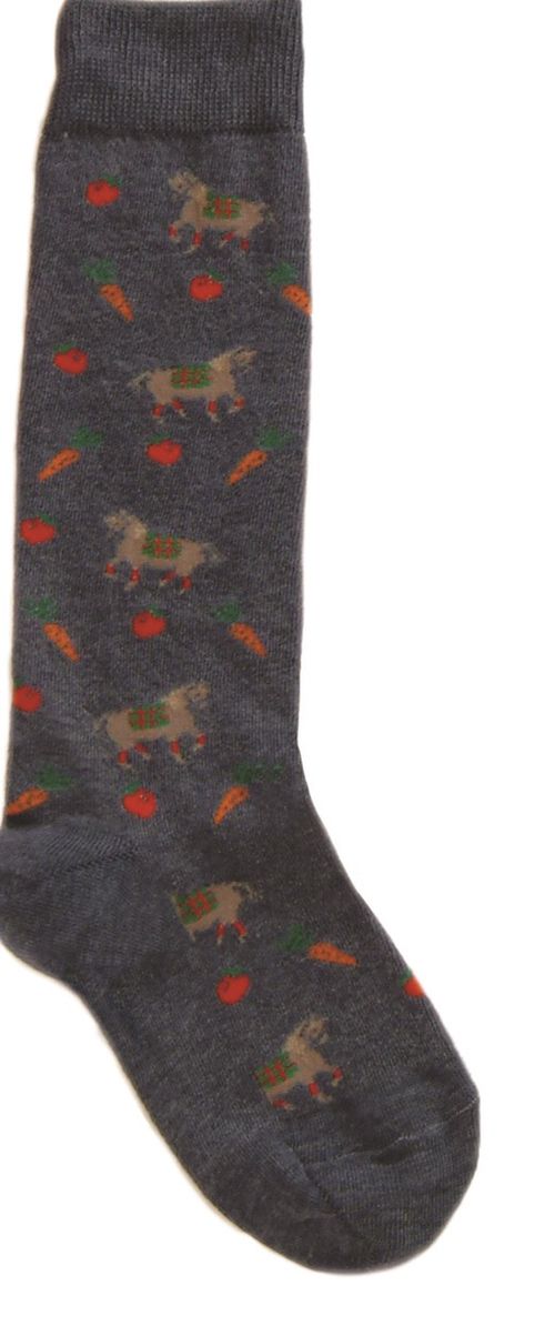 Ovation Kids' Pony Crew Socks - Denim