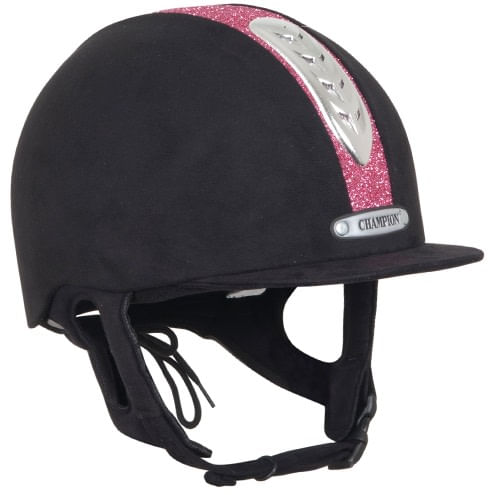 Champion X-Air Dazzle Plus Helmet - Black/Pink Sparkle