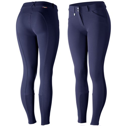 Horze Women's Grand Prix Knee Patch Breeches - Patriots Blue
