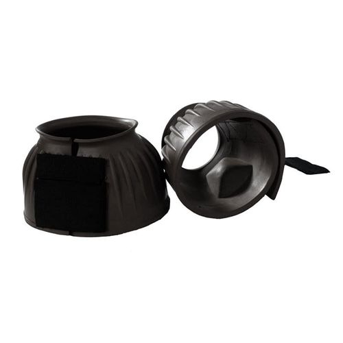 Horze Anti Twist Lock-On Bell Boots - Black