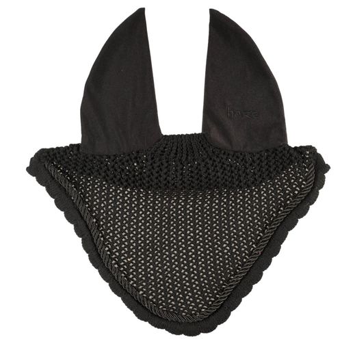 Horze River Ear Net - Black/Black