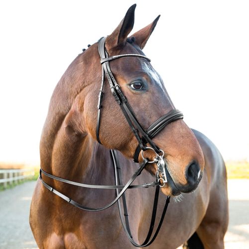 Horze Vienna Weymouth Dressage Bridle - Black