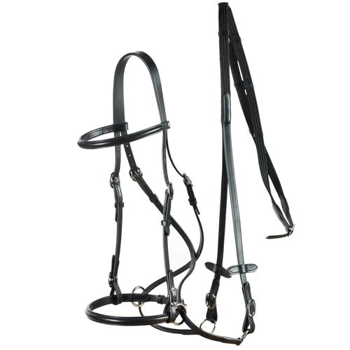 Horze Leather Bitless Bridle - Black