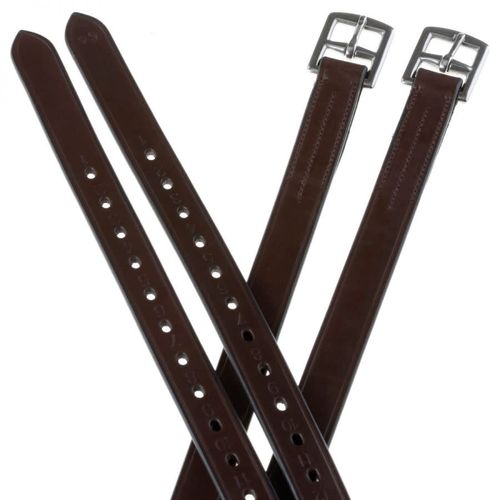 Collegiate 1/2 Hole Stirrup Leathers - Brown