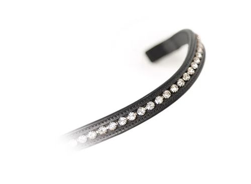 Shires Aviemore Large Diamante Browband - Black