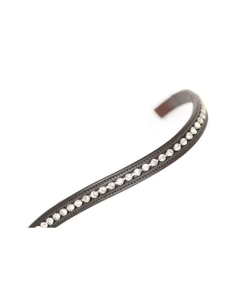 Shires Aviemore Large Diamante Browband - Havana