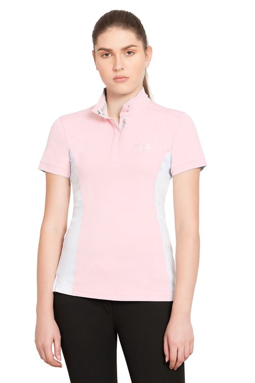 Equine Couture Women's Cara Short Sleeve Show Shirt - Pink