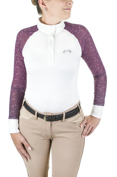 Equine Couture Women's Smyrna Show Shirt - Wine