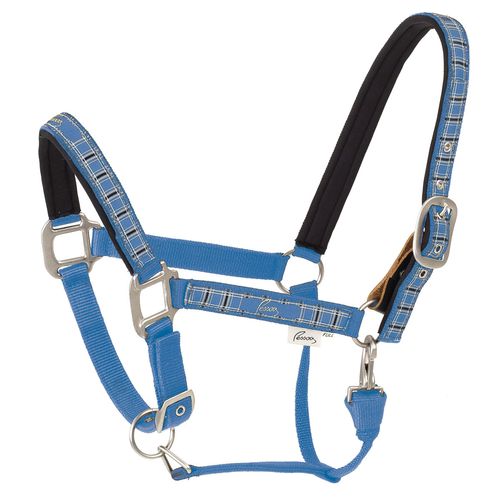 Pessoa Pessoa Alpine Padded Halter - Blueberry/Clay Plaid