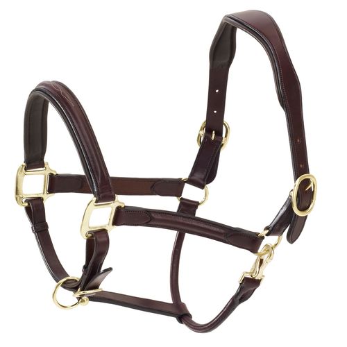 Ovation ATS Fancy Padded Halter - Dark Brown