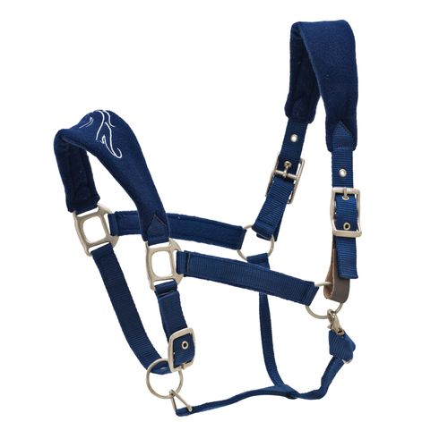 Centaur Fleece Cushion Breakaway Halter - Navy/Navy