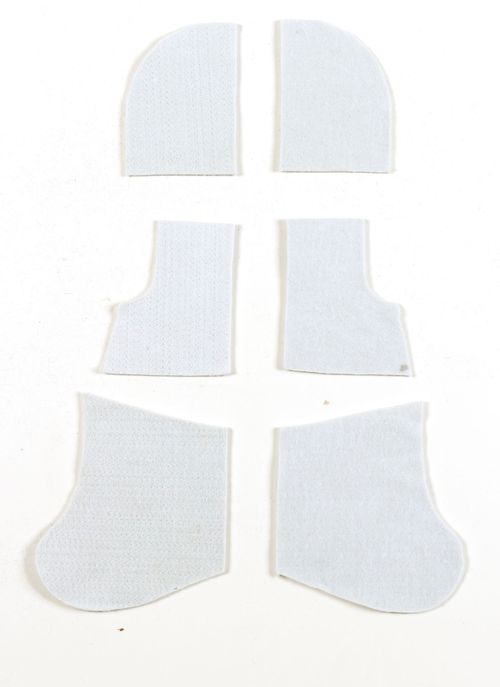 Ovation Europa Six Piece Wool Shim Kit - White