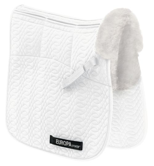 Ovation Europa Oversize Six Shim Dressage Pad - White/White