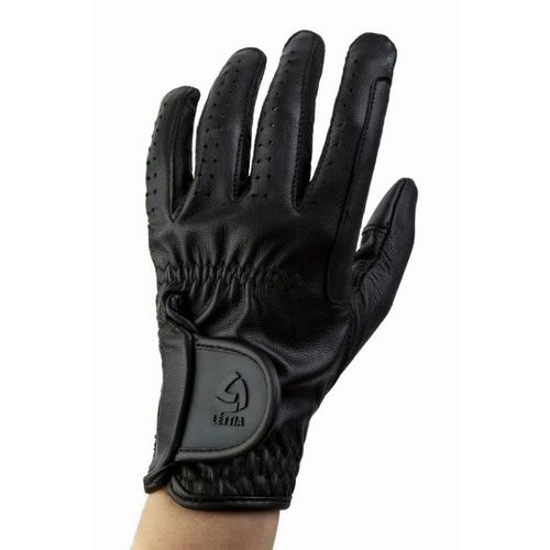 Lettia Women's Maggio Leather Show Gloves - Black