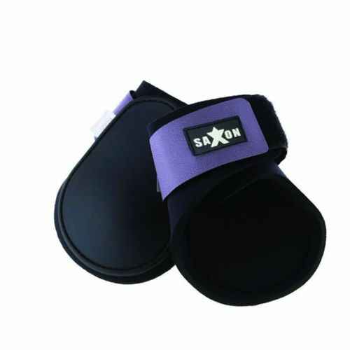 Saxon Contoured Fetlock Boots - Black/Purple
