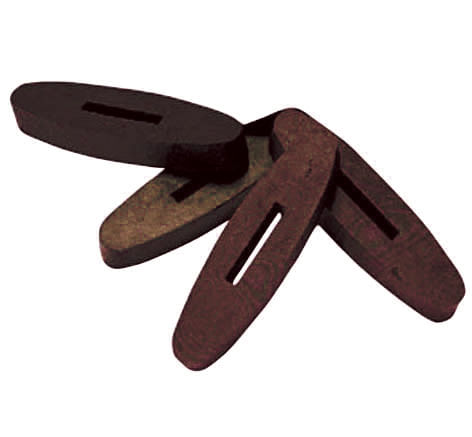 Roma Rubber Diamond Rein Stops Pair - Brown