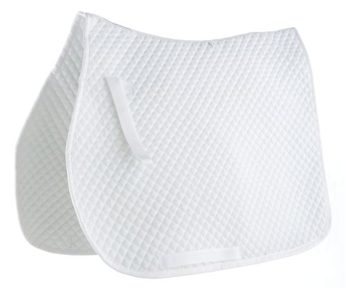 Roma Mini Diamond Quilt All Purpose Saddle Pad - White