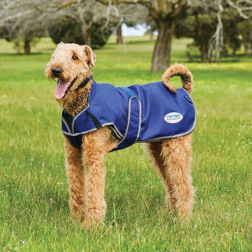 Weatherbeeta Comfitec Premier Free Duo Deluxe Parka Dog Coat - Dark Blue/Grey/White