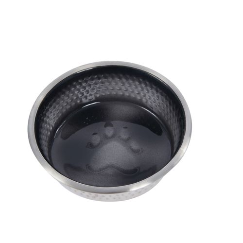 Weatherbeeta Non-Slip Stainless Steel Shade Dog Bowl - Black