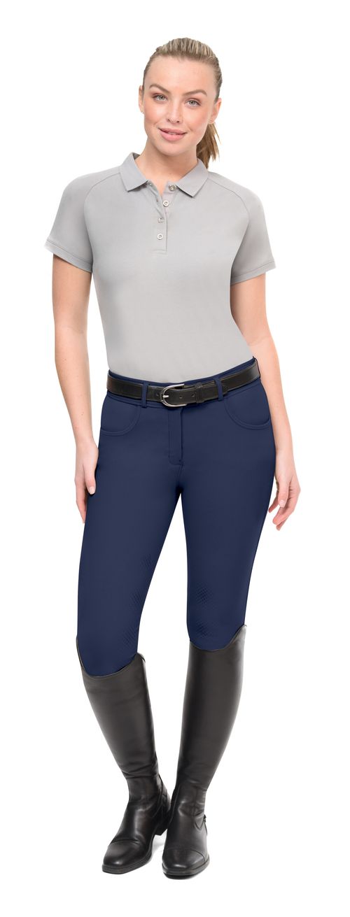 Ovation Women's Signature Bellissima II GripTec Knee Patch Breeches - Navy