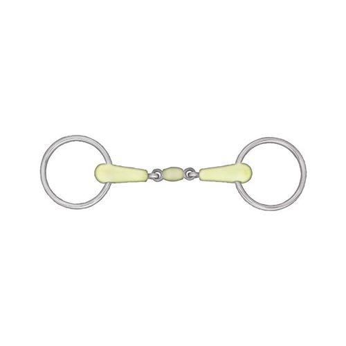 Horze Apple Flavor Peanut Link Loose Ring Snaffle Bit