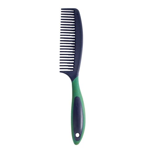 Horze Soft Grip Mane Comb - Dark Blue