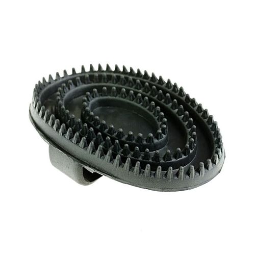 Horze Small Rubber Curry Comb - Black