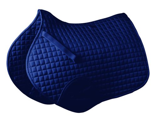 Roma Mini Quilt Shaped Saddle Pad - Navy