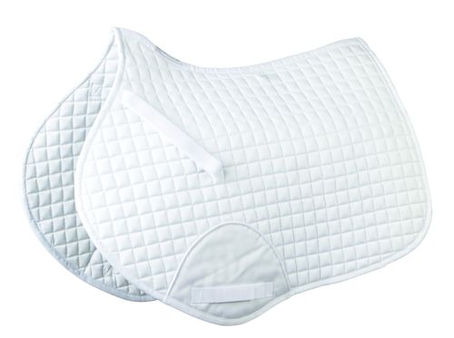 Roma Mini Quilt Shaped Saddle Pad - White