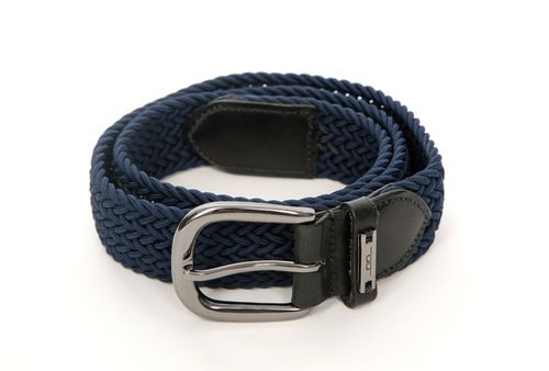 Alessandro Albanese Woven Belt - Navy