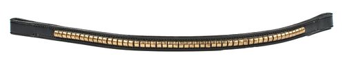 Harmohn Kraft Brass Clincher Browband - Black