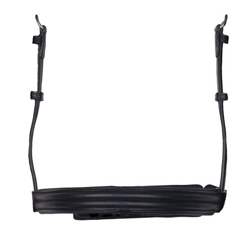 Aramas Double Raised 1 1/4in Raised Crank Noseband - Black/Black