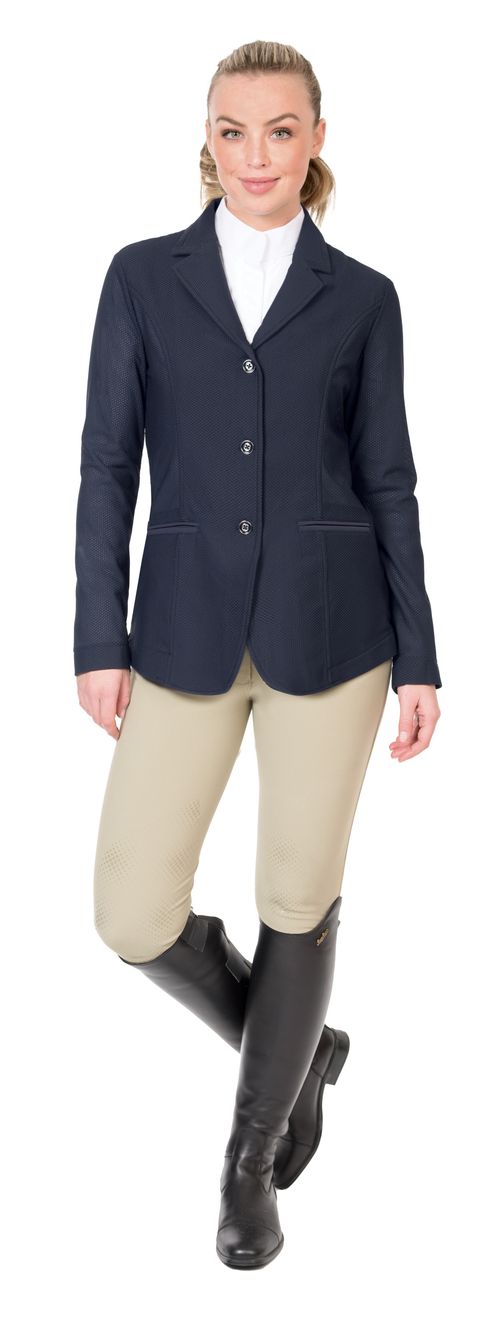 Ovation Women's Signature AirFlex 3-Button Show Coat - Navy