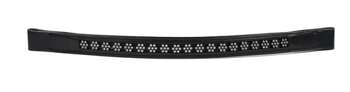 Harmohn Kraft Flower Crystal Browband 1in - Black