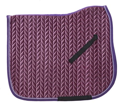 Ovation Elegance Velvet Dressage Pad - Purple/Mauve/Purple