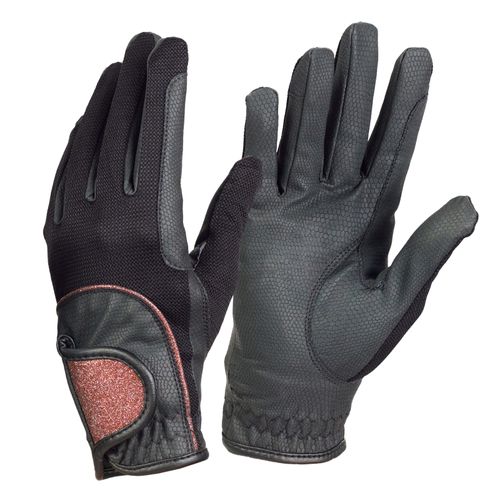 Ovation Women's Pro-Grip Gloves - Black/Rose Gold