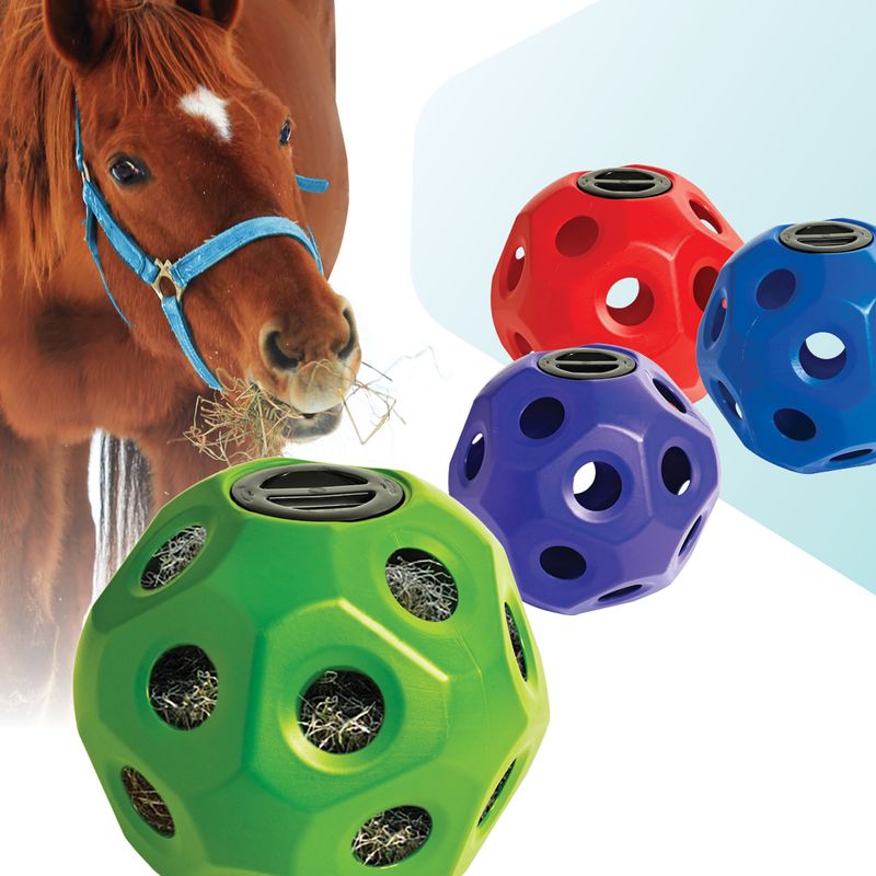 Equi-Essentials Slow Feed Large Hay Ball - Blue - Equi-Essentials ...