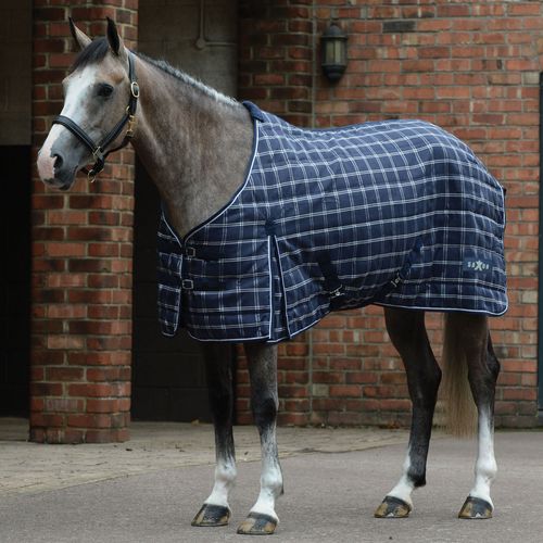 Saxon 1200D PP Stable Standard Neck Medium - Navy Plaid