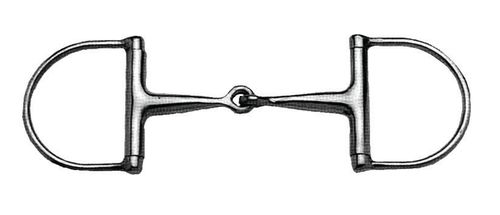 Korsteel Stainless Steel Hunter Dee Ring Snaffle Bit