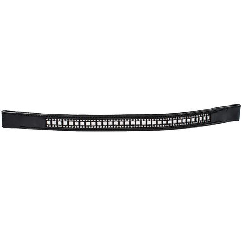 Harmohn Kraft Queen Crystal Browband 1in - Black