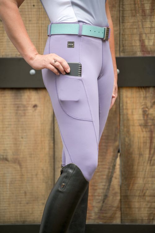 FITS Women's TechTread 2 Pocket Full Seat Pull On Breeches - Purple Haze
