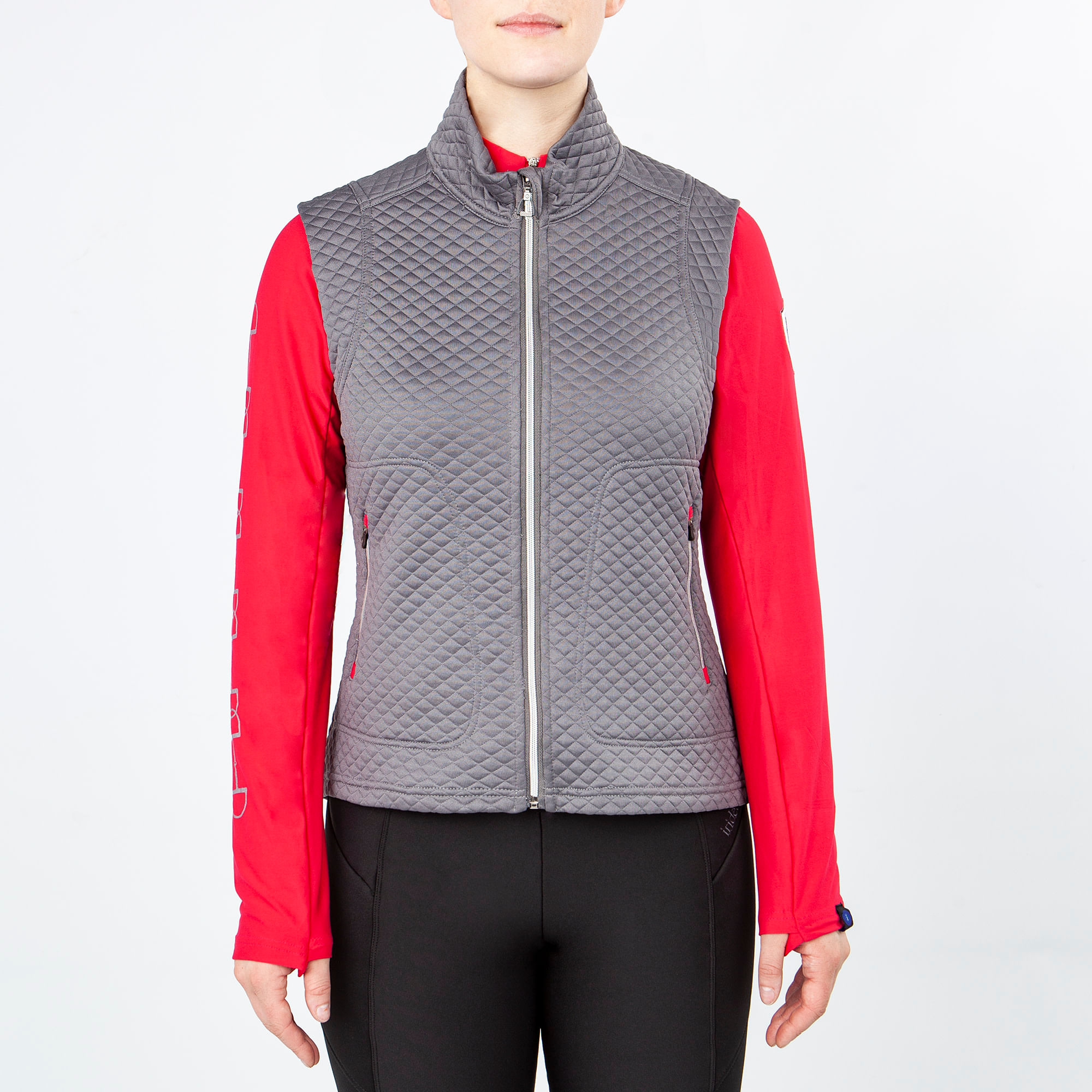 Gilet D'équitation Pour Femme Irideon - Noir Et Beige, Taille M - Occasion Bon état