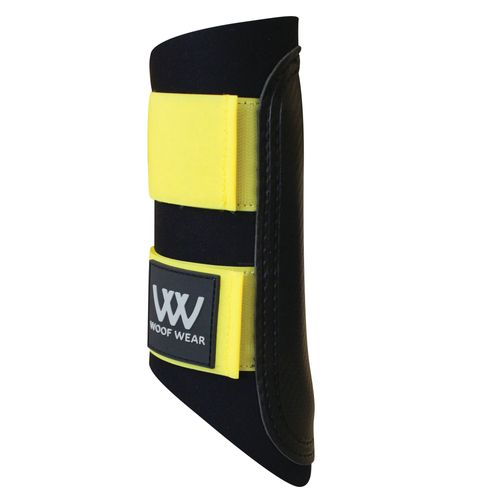 Woof Wear Sport Brushing Boot - Black/Sunshine Yellow