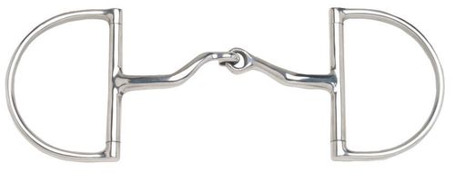 JP Korsteel Stainless Steel Jointed Port Hunter Dee Ring Snaffle Bit