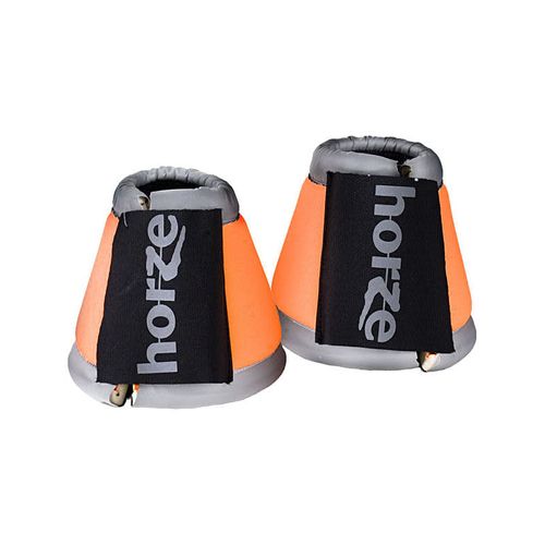 Horze Reflective Bell Boots - Orange